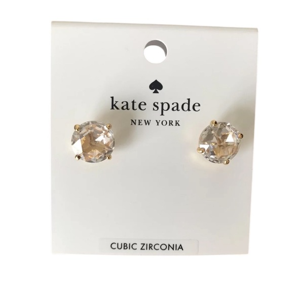 Kate Spade New York That Sparkle Studs Earring Gold/Clear - Picture 1 of 3